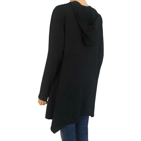 Logo Lounge Lori Goldstein Hoodie Jacket Zip Up Handkerchief Hem - Picture 4 of 6